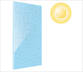 geam cu autocuratare